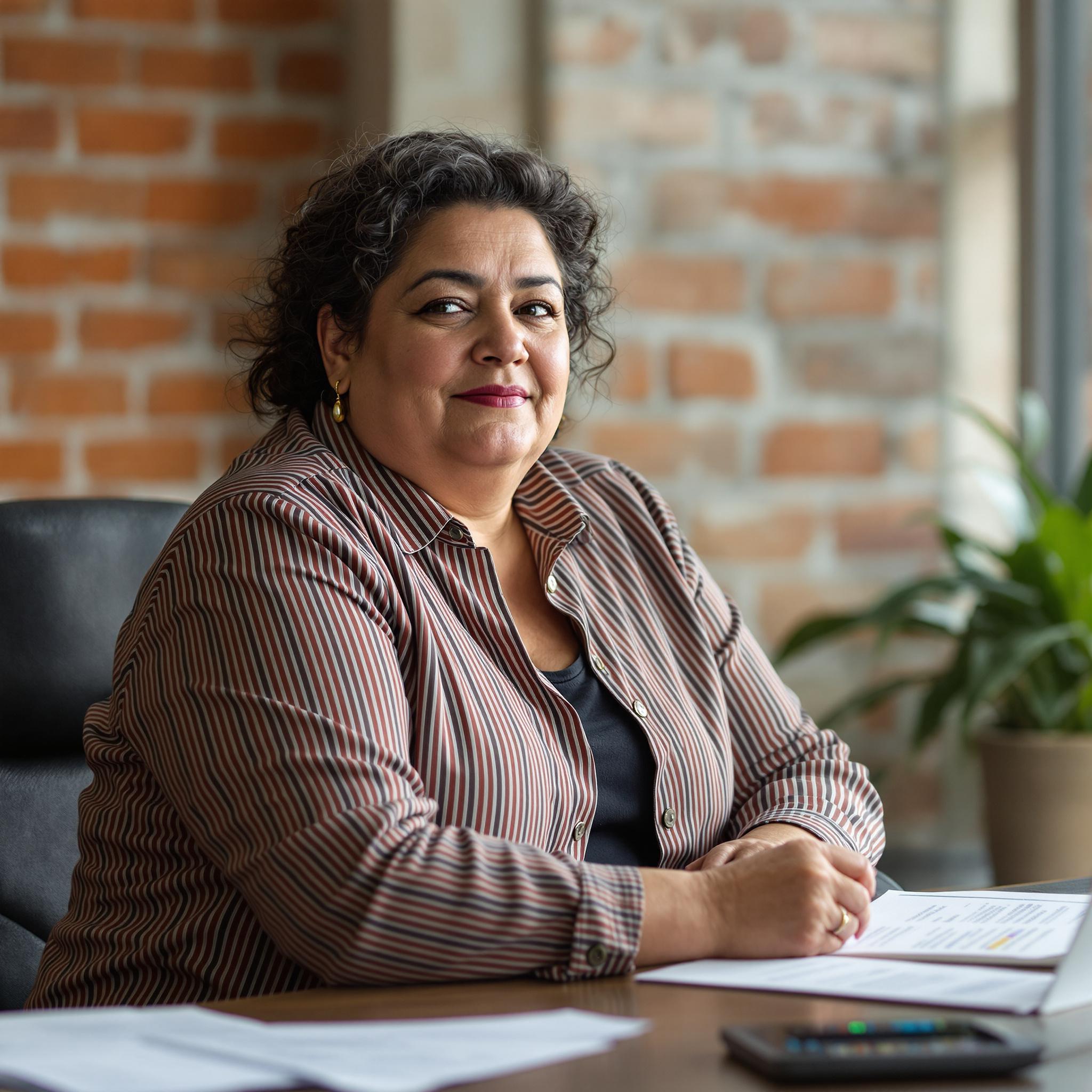 Portrait of Sarah M., Managing Partner at Martinez & Co. CPAs